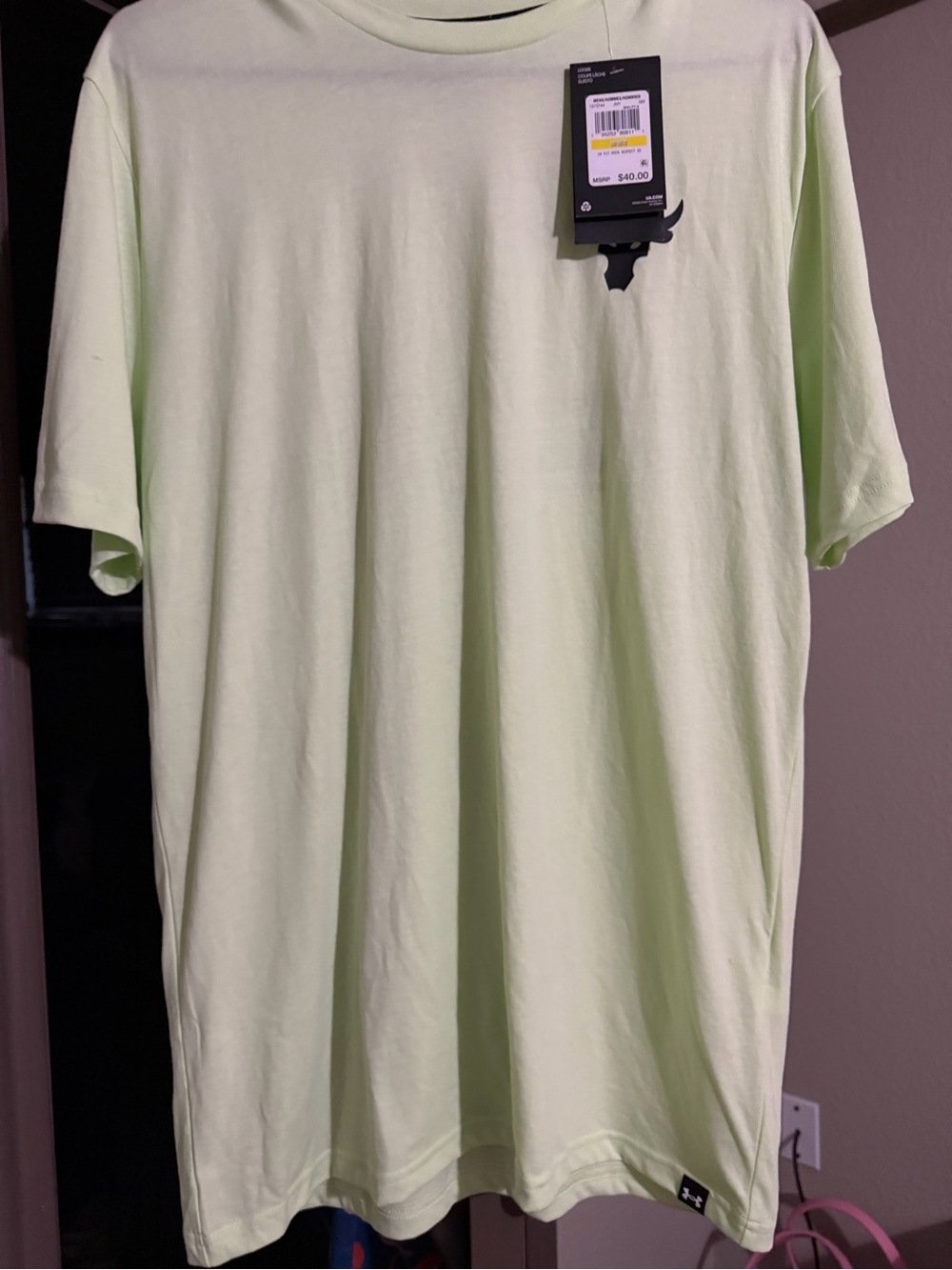 Under Armour Men’s Light Lime Crew Neck Short Sleeve T-Shirt